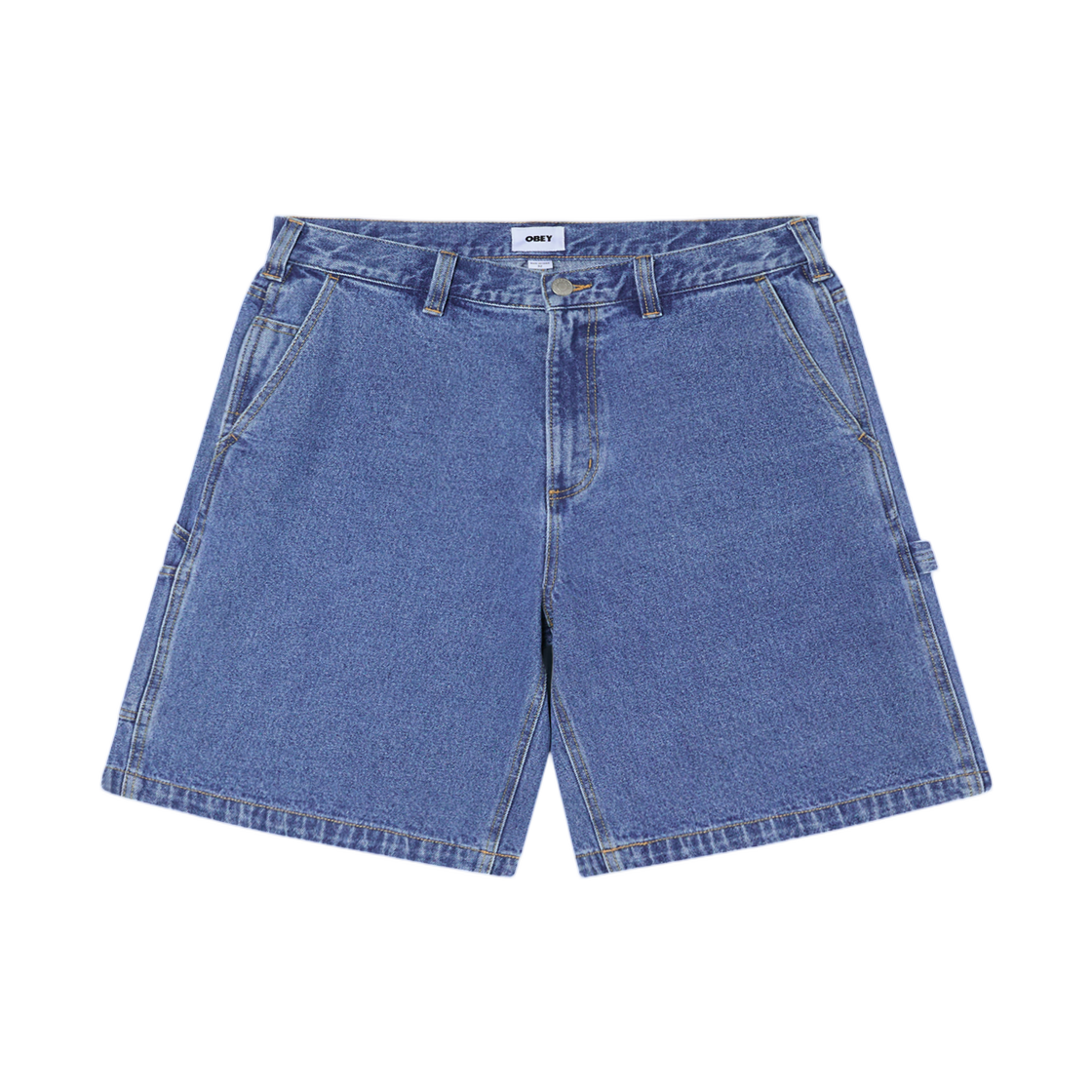 172100108 Obey Bigwig Carpenter Denim Short Light Indigo Classic