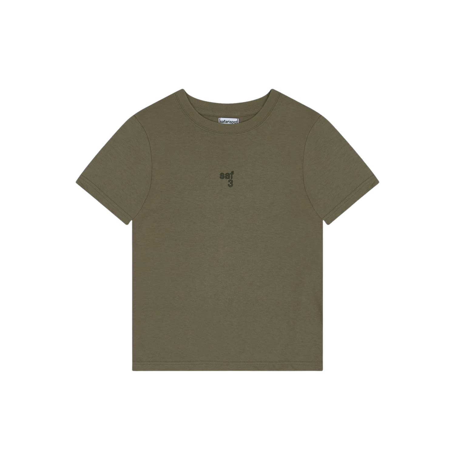 사파리스팟 1/2 베이직 미니 사파리 티셔츠 올리브(Safarispot 1/2 Basic Mini Safari T-Shirt Olive) - 1