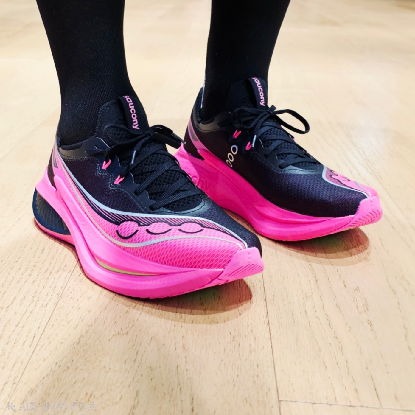 Saucony Endorphin Pro 5 Black Shock 착용 스타일