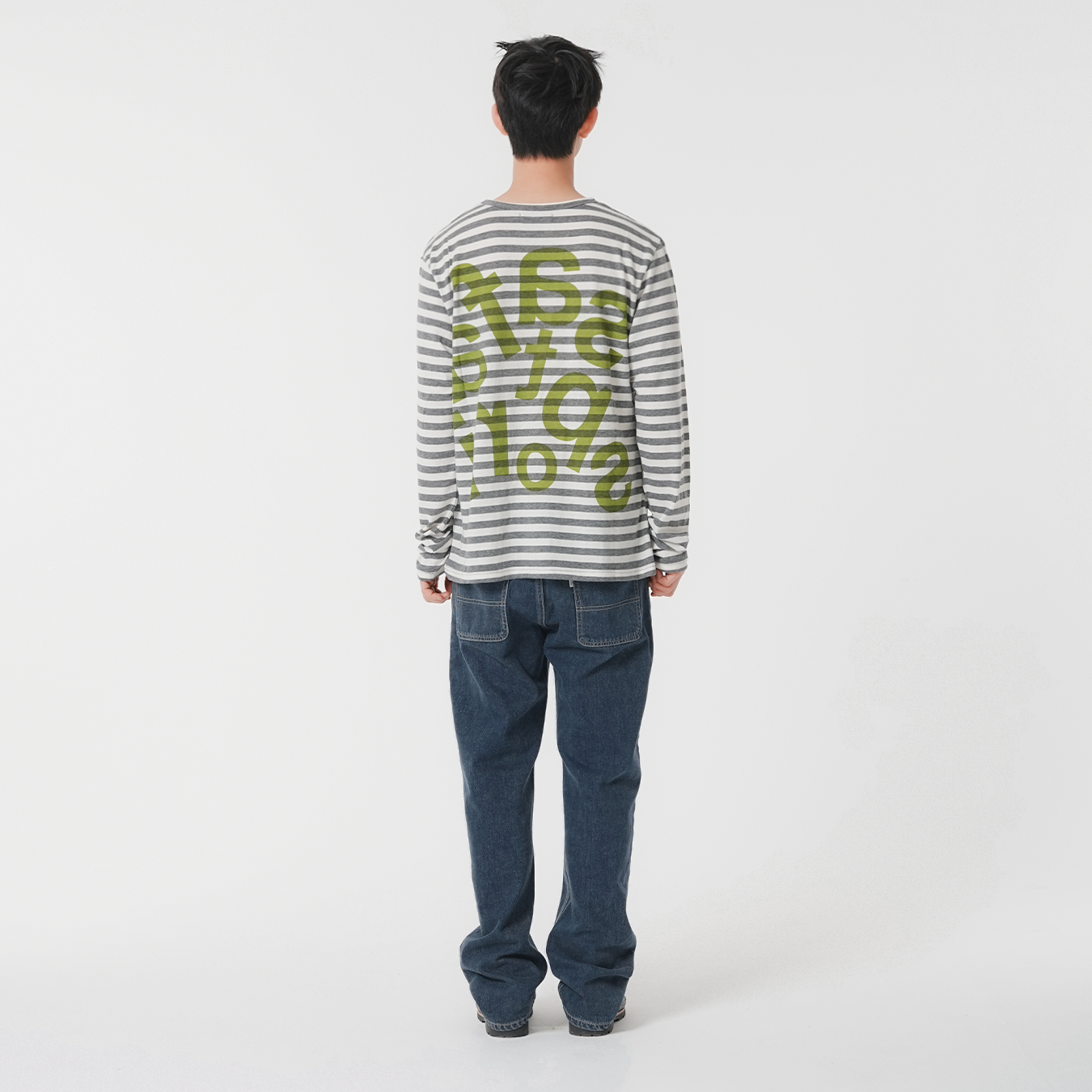[KREAM 단독] 사파리스팟 티켓팅 스트라이프 보더 티 그레이([KREAM 단독] Safarispot Ticketing Stripe Border Tee Gray) - 5