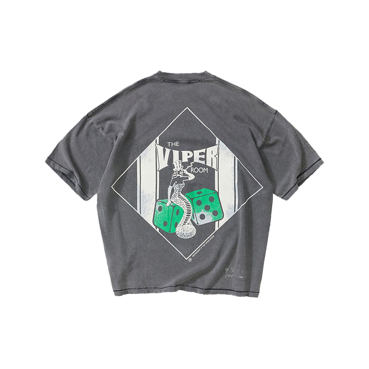 리프레젠트 더 바이퍼 룸 다이스 티셔츠 빈티지 그레이 - 26SS(Represent The Viper Room Dice T-Shirt Vintage Grey - 26SS) - 2