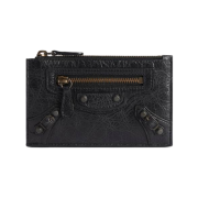 Balenciaga Le City Long Coin and Card Holder In Black