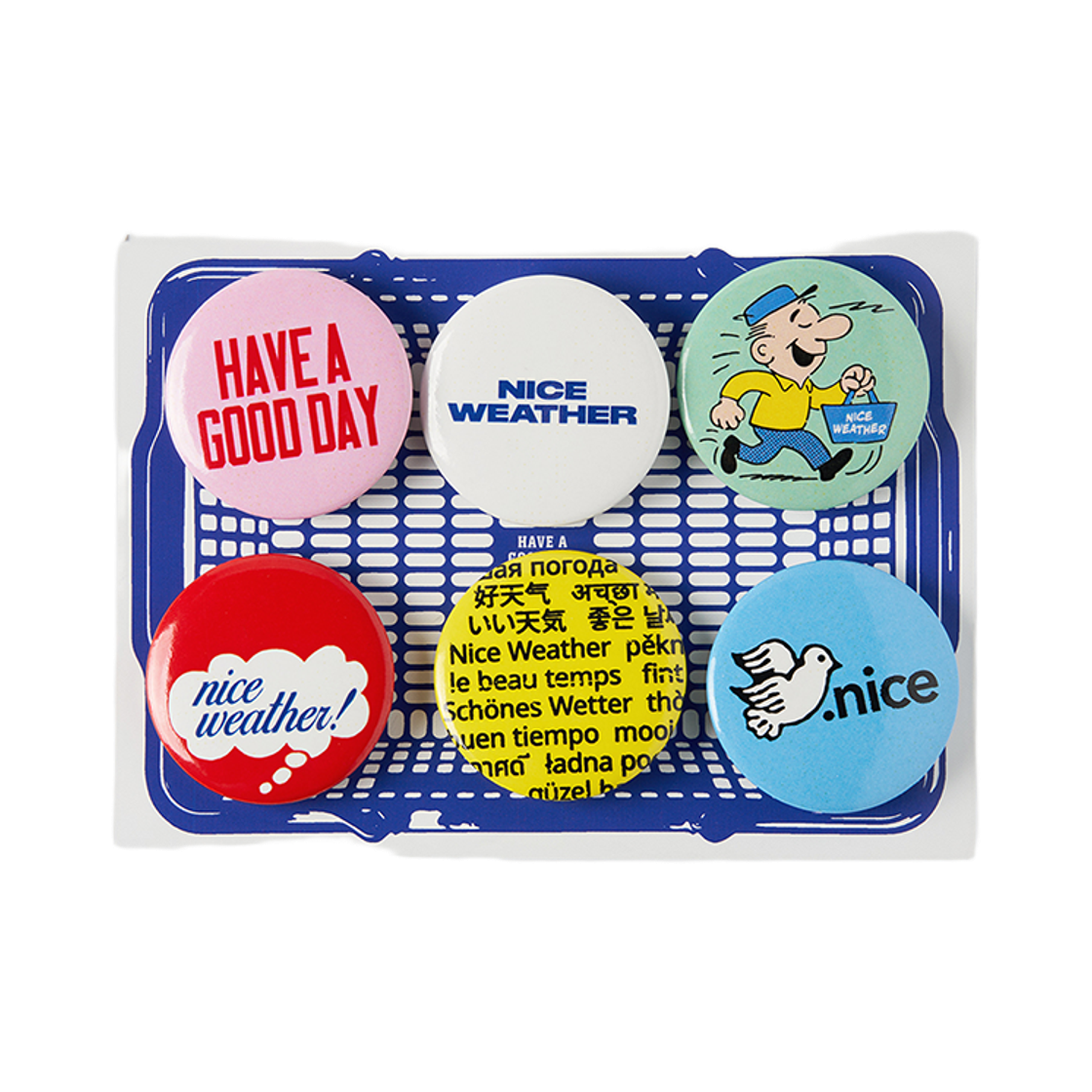 나이스웨더 핀 뱃지 세트(Nice Weather Pin Badge Set)