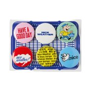 Nice Weather Pin Badge Set