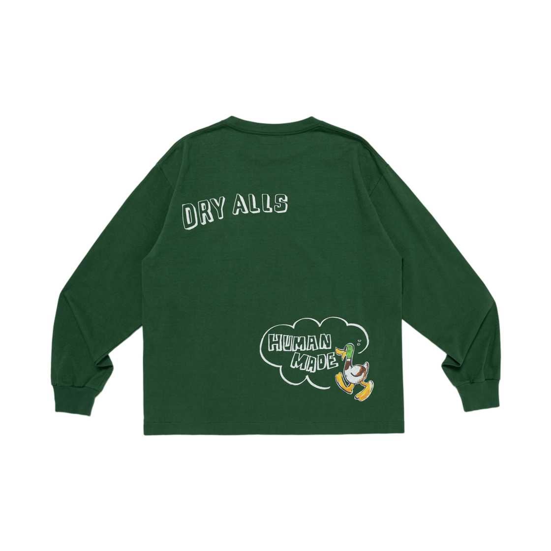휴먼 메이드 그래픽 롱슬리브 티셔츠 그린(Human Made Graphic L/S T-Shirt Green) - 2