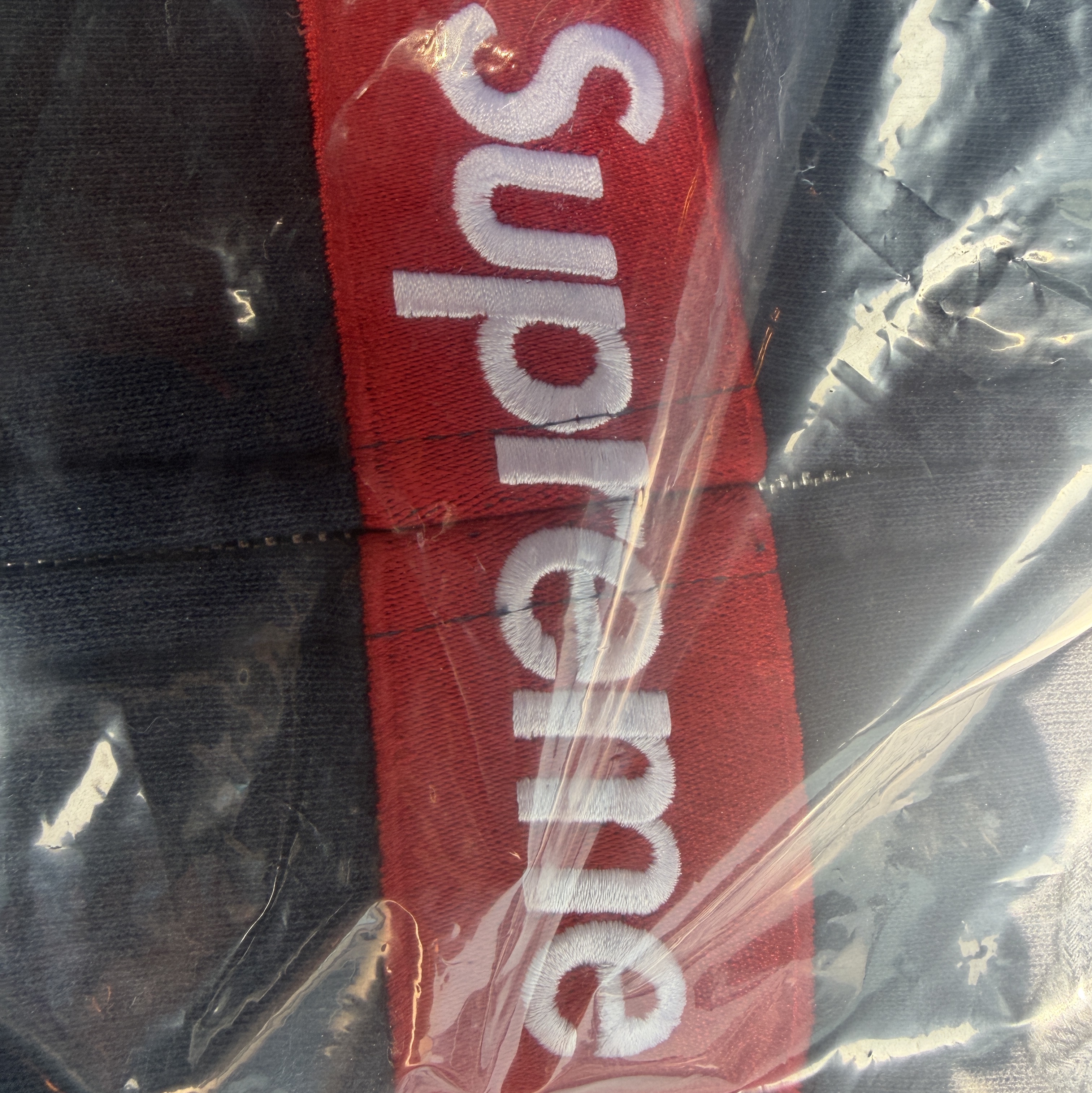 Supreme x MM6 Maison Margiela Box Logo Zip Up Hooded Sweatshirt Navy - 26SS 착용 스타일 - 1