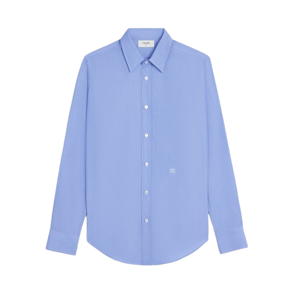 셀린느 코튼 포플린 클래식 셔츠 블루(Celine Cotton Poplin Classic Shirt Blue) - 1