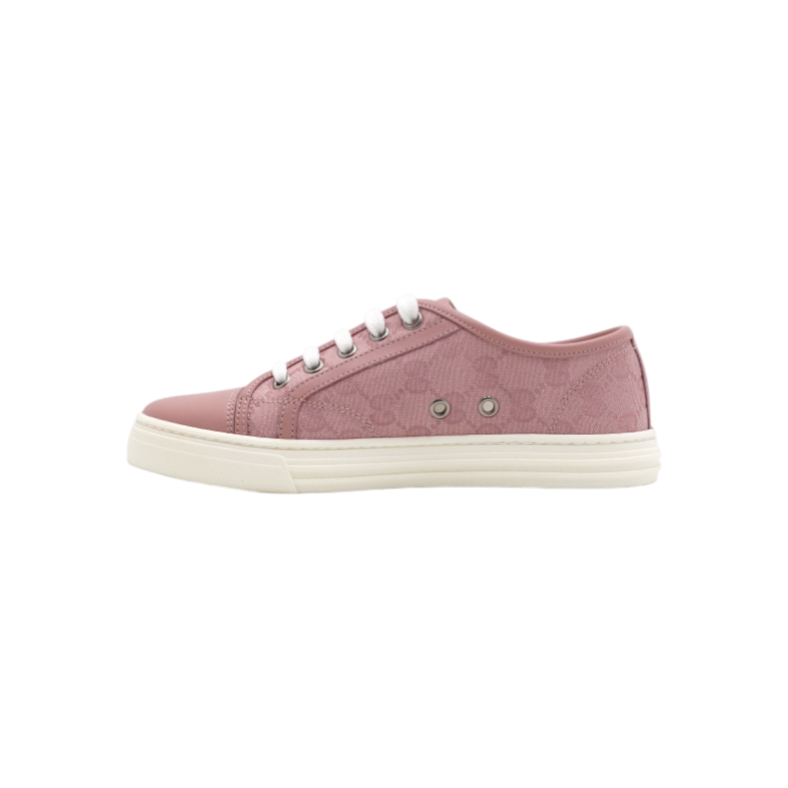 구찌 426187 핑크 캔버스 GG 수프림 로우탑 여성 스니커즈aa62127(Gucci Pink Canvas GG Supreme Low-Top Sneakers for Women) - 1