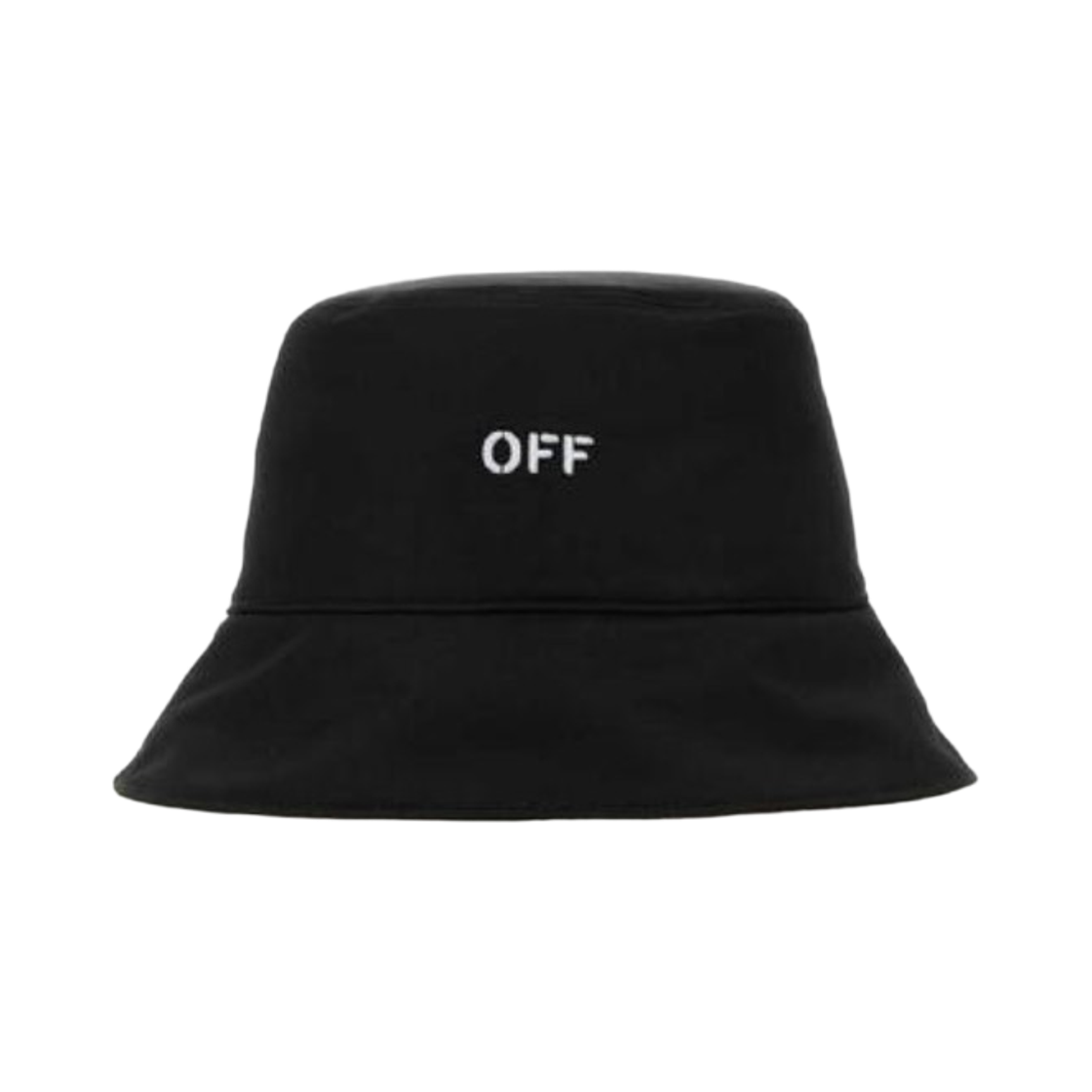 오프화이트 로고 자수 버킷햇 블랙(Off-White Logo Embroidered Bucket Hat Black)