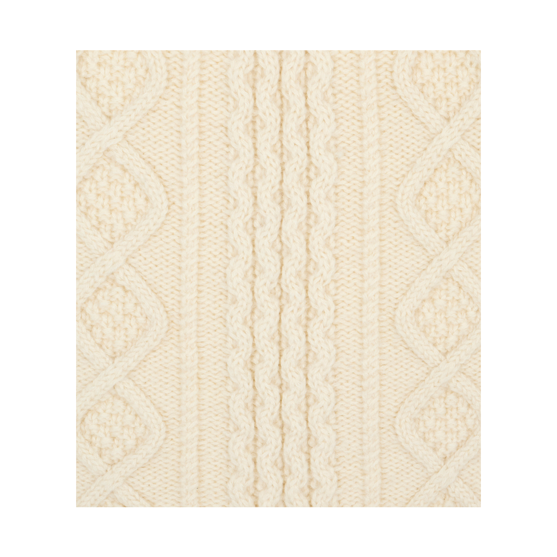 뮈르뮈르 [울100%]모벤 울케이블 집업 가디건(Murmure Moven Wool Cable Knit Hoodie Zip-up) - 3