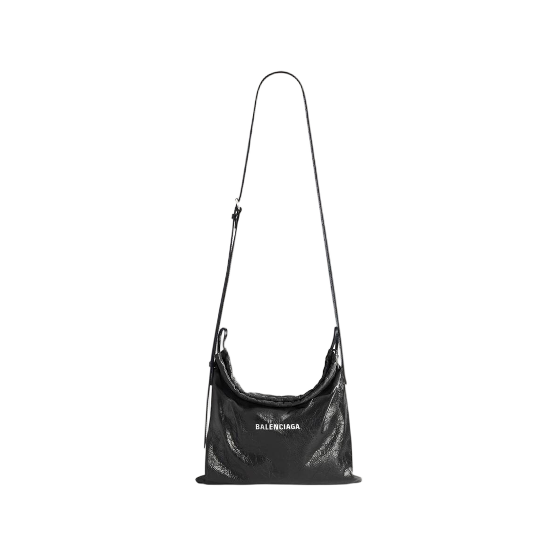 8471092ABH61090 Balenciaga Shopper Dust Bag Crossbody Pouch Medium In Black