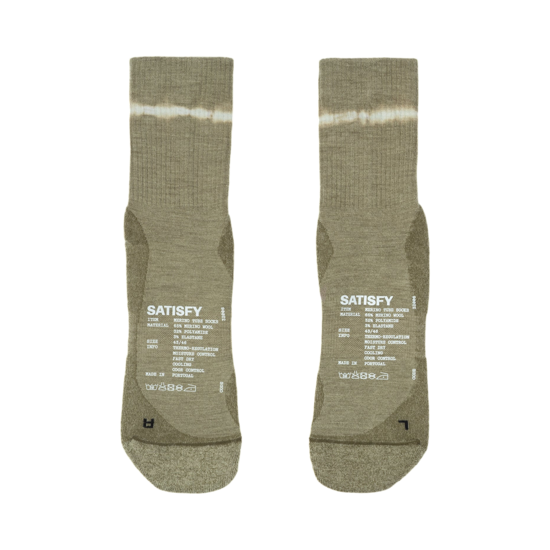 새티스파이 메리노 나일론 튜브 삭스 타이 다이 코버트 그린(Satisfy Merino Nylon Tube Socks Tie Dye Covert Green) - 2