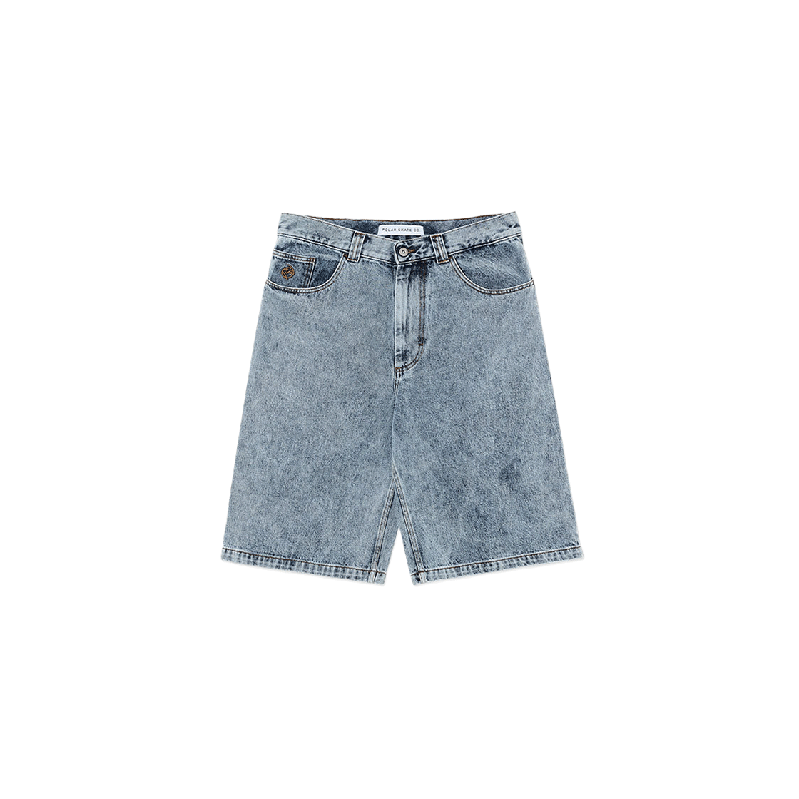 P000BLEV Polar Skate Co. Big Boy Shorts Heavy Washed Blue