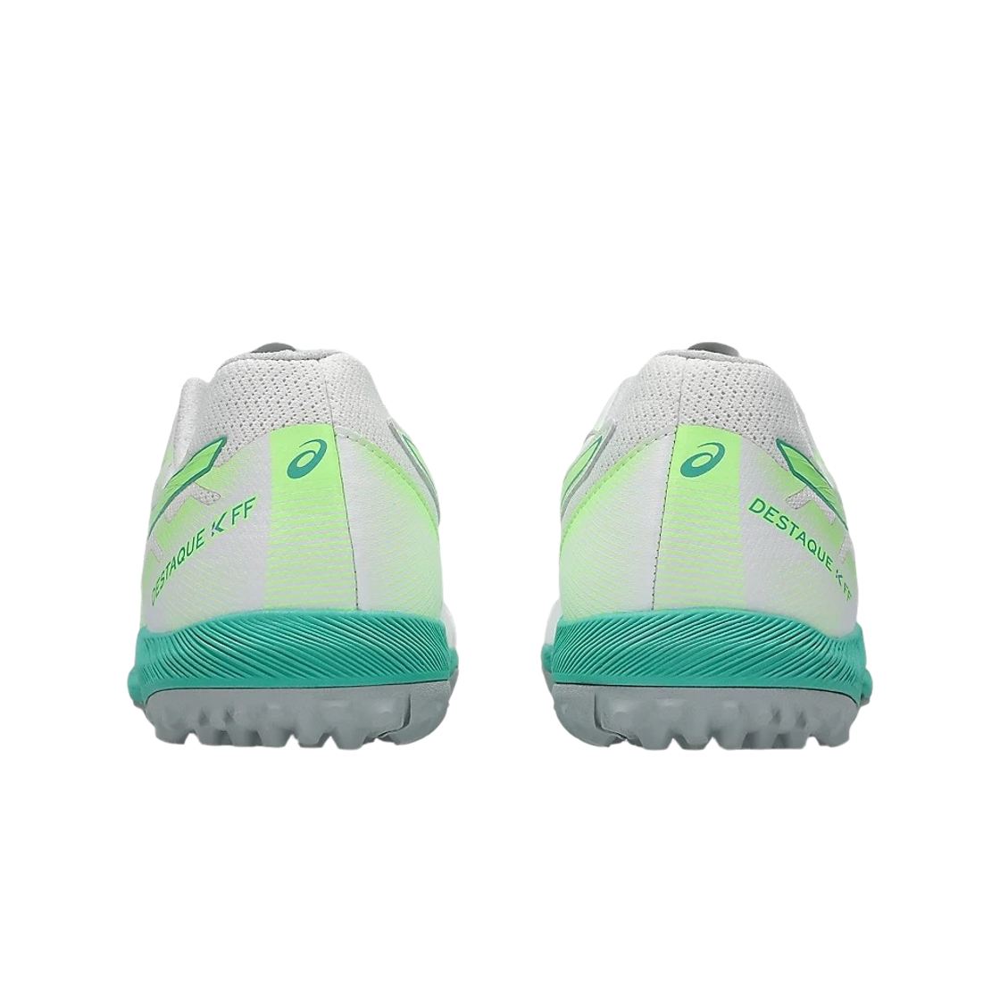 아식스 데스타기 K FF TF 화이트 일루미네이트 그린 - D 스탠다드(Asics Destaque K FF TF White Illuminate Green - D Standard) - 3