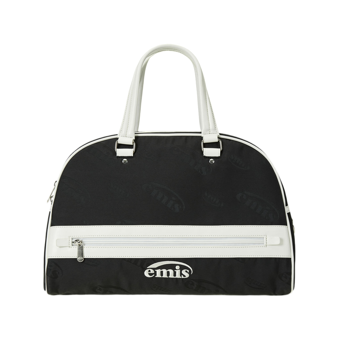 - Emis Logo Jacquard Duffle Bag Black
