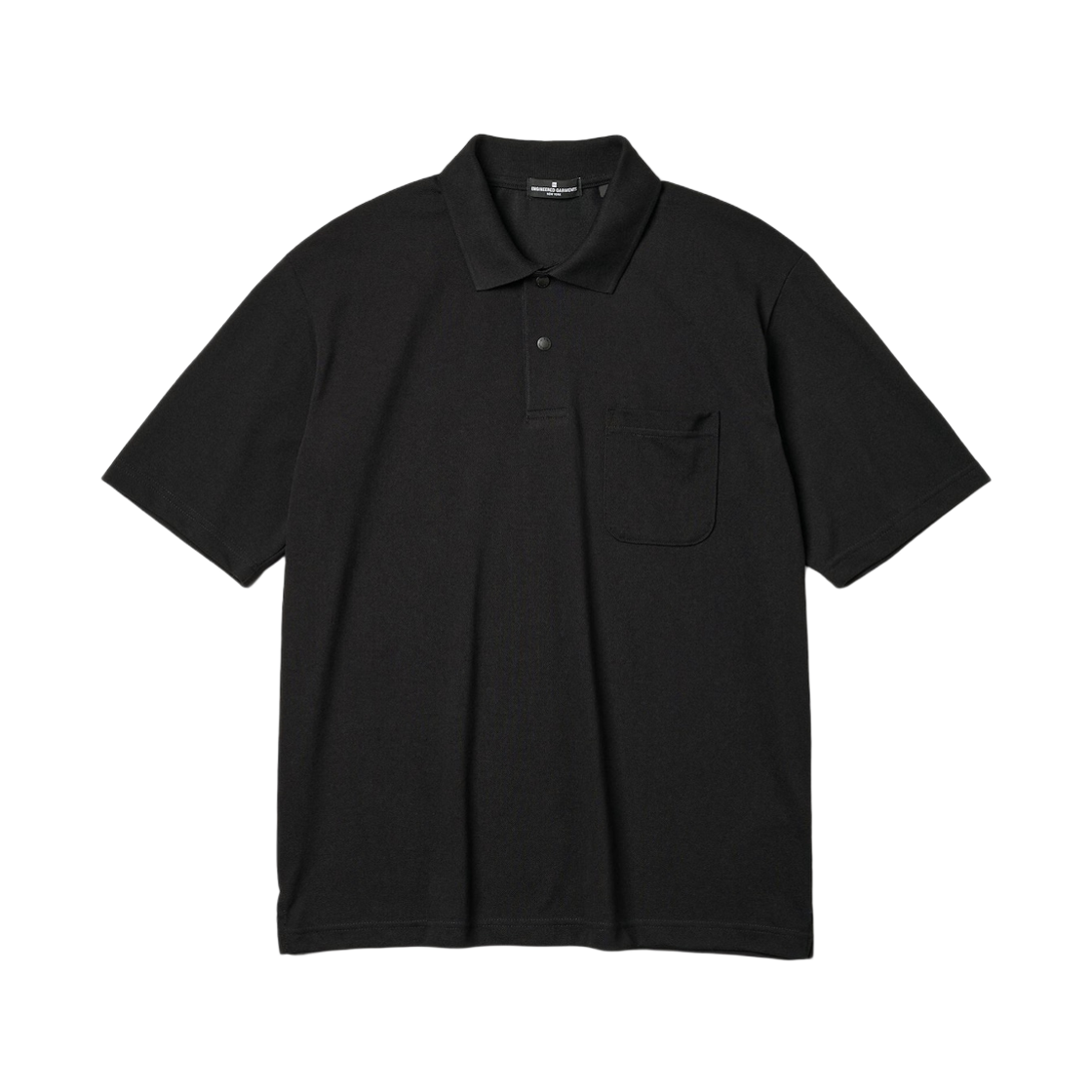 GU x 엔지니어드 가먼츠 드라이 피케 폴로 셔츠 5/8 슬리브 블랙(GU x Engineered Garments Dry Pique Polo Shirt 5/8 Sleeve Black)