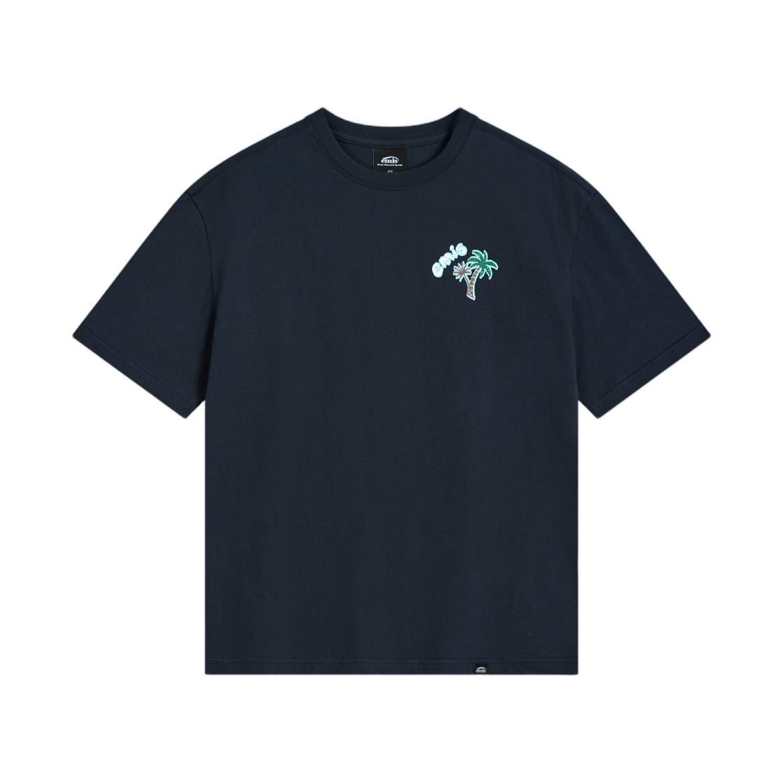 이미스 코스탈 자수 티셔츠 네이비(Emis Coastal Embroidery T-Shirt Navy)