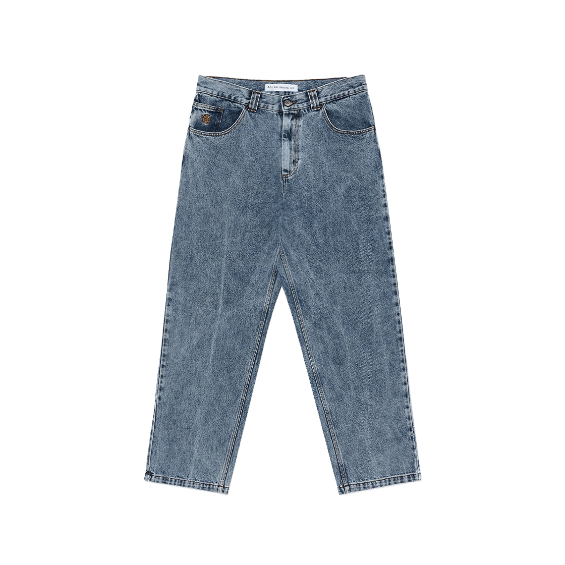 폴라스케이트 93 팬츠 헤비 워시드 블루(Polar Skate Co. 93 Pants Heavy Washed Blue)