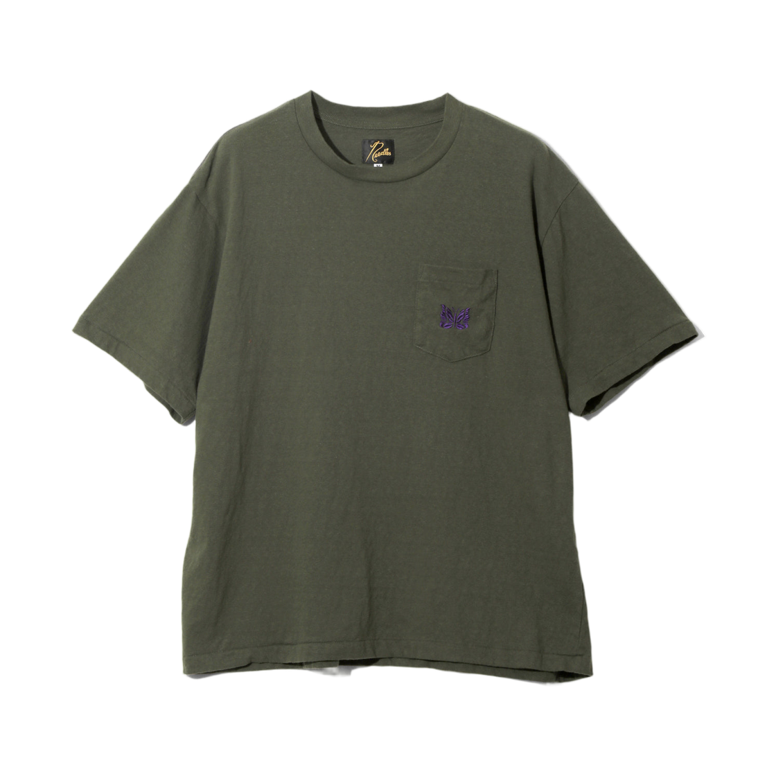 SX444E Needles S/S Pocket T-Shirt Cotton Jersey Green