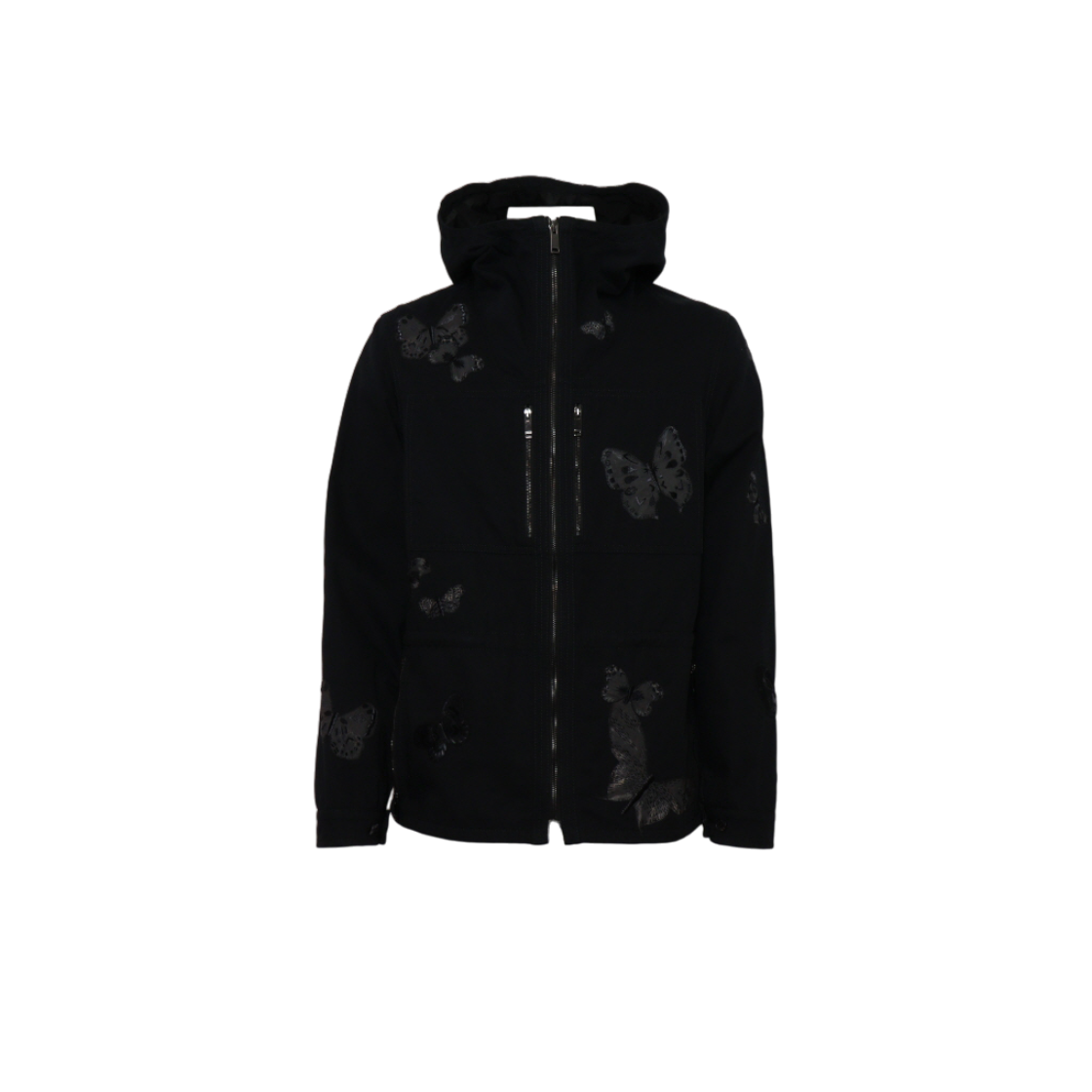 발렌티노 KV0CJS412YT 블랙 코튼 버터플라이 자수 남성 자켓aa61295(VALENTINO Black Cotton Butterfly Embroidered Men's Jacket)