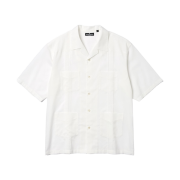 GU x Engineered Garments Cuban Shirt 5/8 Sleeve Off White