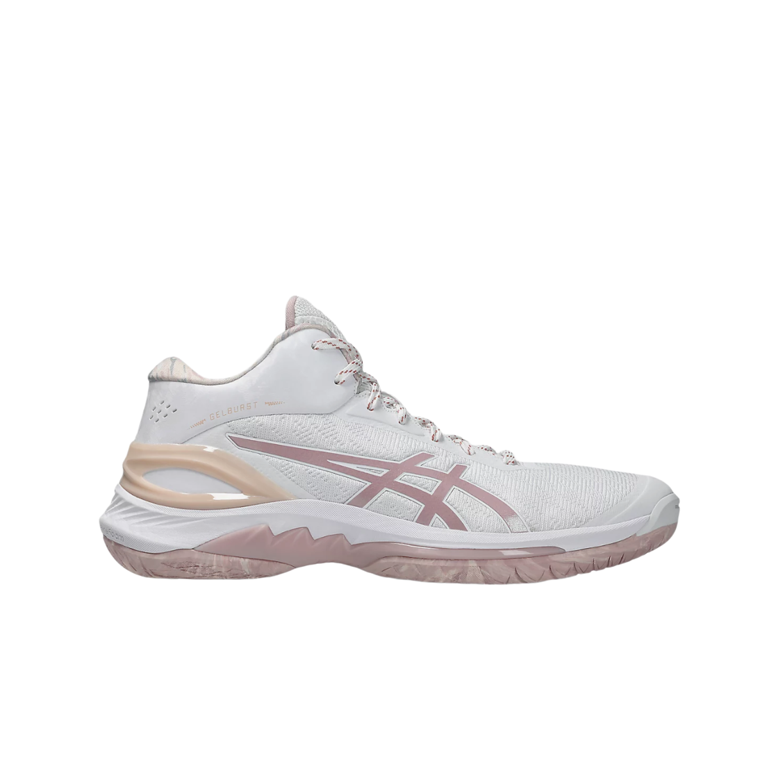 1063A099-103 Asics Gelburst 28 White Morganite - D Standard