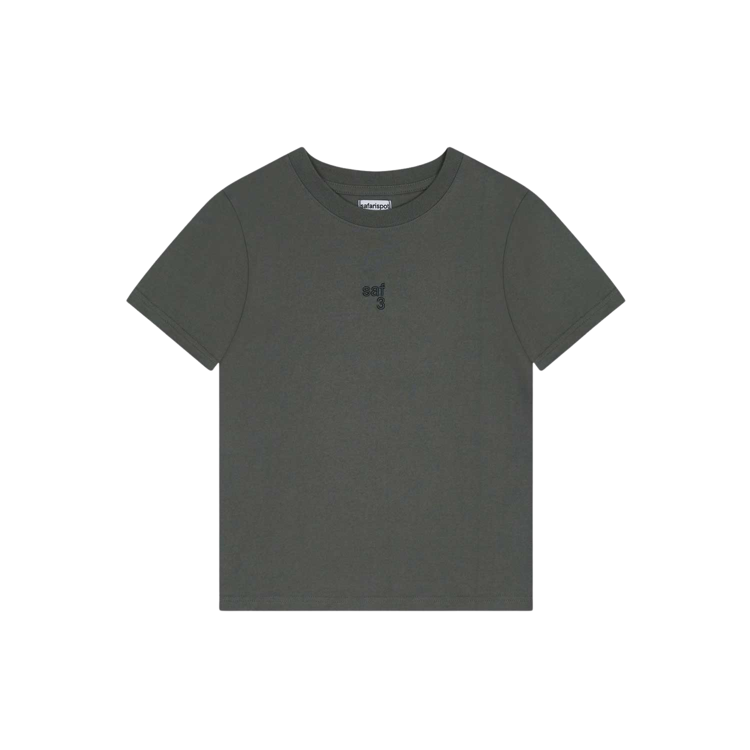 사파리스팟 1/2 베이직 미니 사파리 티셔츠 차콜(Safarispot 1/2 Basic Mini Safari T-Shirt Charcoal) - 1