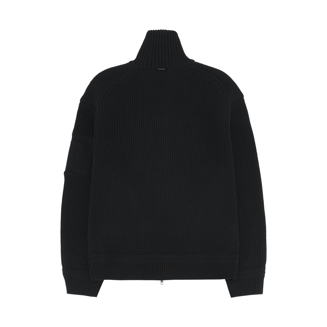 준지 MA-1 포켓 하이넥 집업 가디건 블랙 - 25FW(Juun.J MA-1 Pocket High Neck Zip-Up Cardigan Black - 25FW) - 2