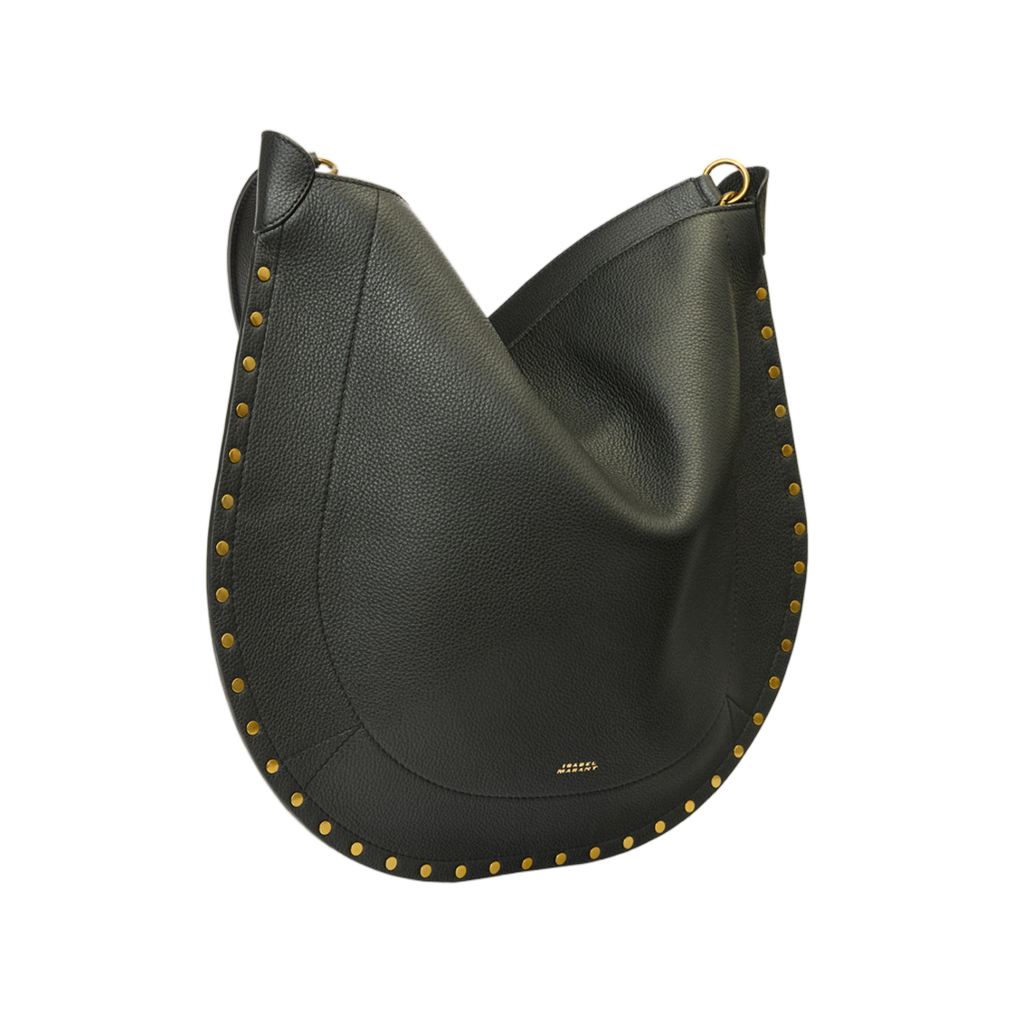 이자벨 마랑 오스칸 호보 소프트 그레인드 카프스킨 레더 핸드백 블랙 - 26SS(Isabel Marant Oskan Hobo Soft Grained Calfskin Leather Handbag Black - 26SS) - 3