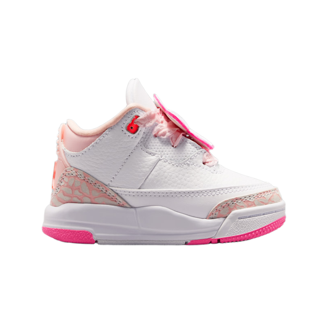 II0598-600 (TD) Jordan 3 Retro Pearl Pink Hyper Orange