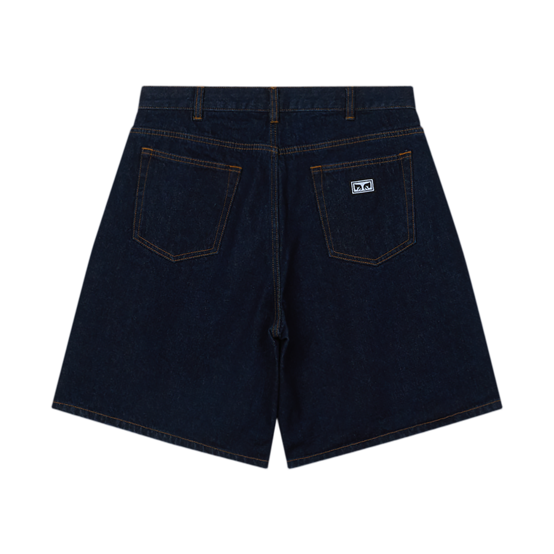 오베이 빅윅 배기 데님 쇼츠 린스 인디고(Obey Bigwig Baggy Denim Short Rinse Indigo) - 2