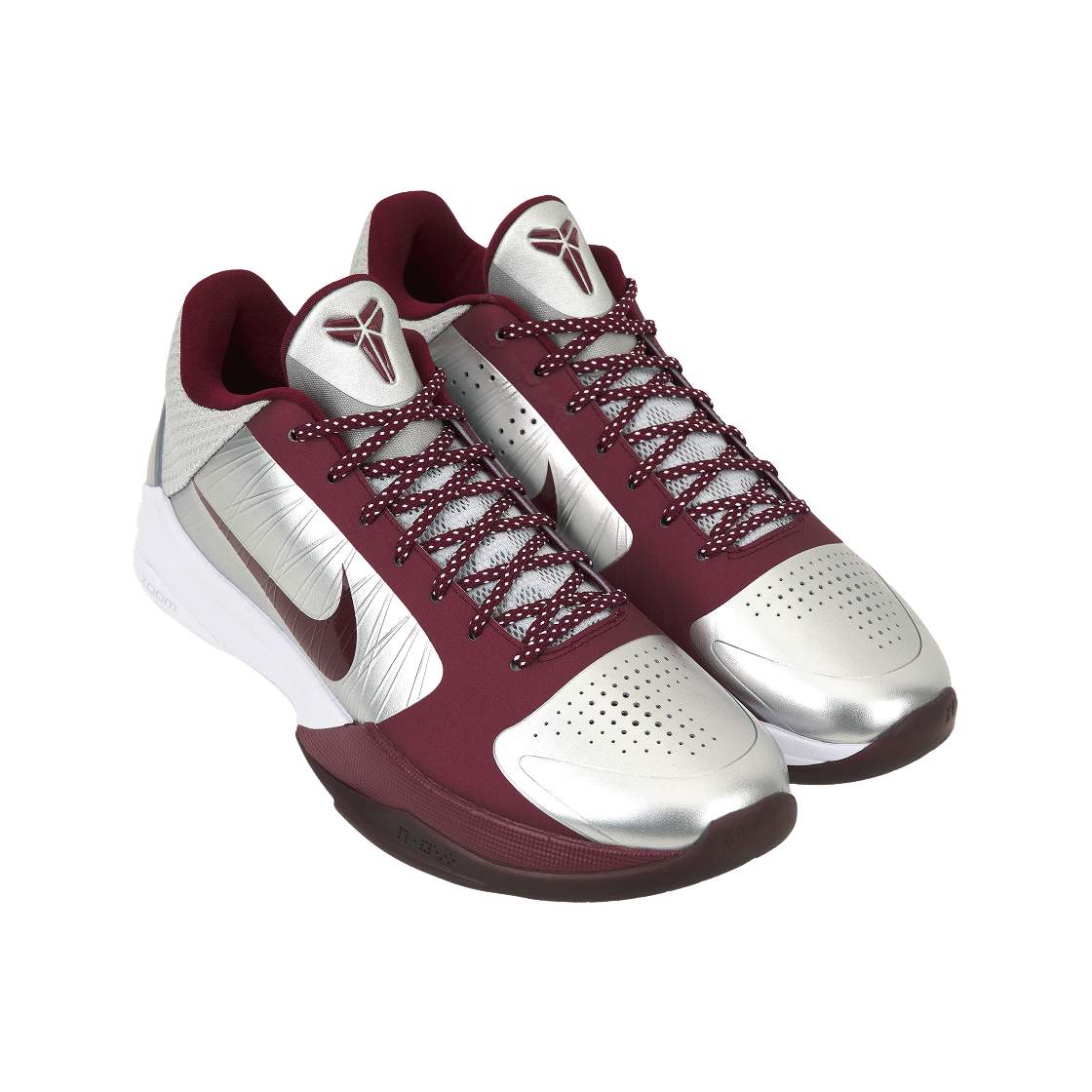 나이키 코비 5 프로트로 로우어 메리온 에이스 어웨이 메탈릭 실버 팀 레드(Nike Kobe 5 Protro Lower Merion Aces Away Metallic Silver Team Red) - 4
