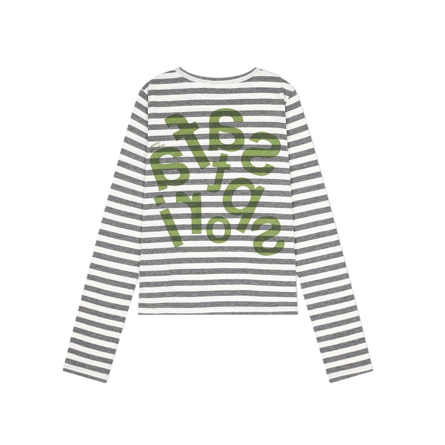 [KREAM 단독] 사파리스팟 우먼 1/2 티켓팅 스트라이프 보더 티 그레이([KREAM 단독] Safarispot Women 1/2 Ticketing Stripe Border Tee Gray) - 6