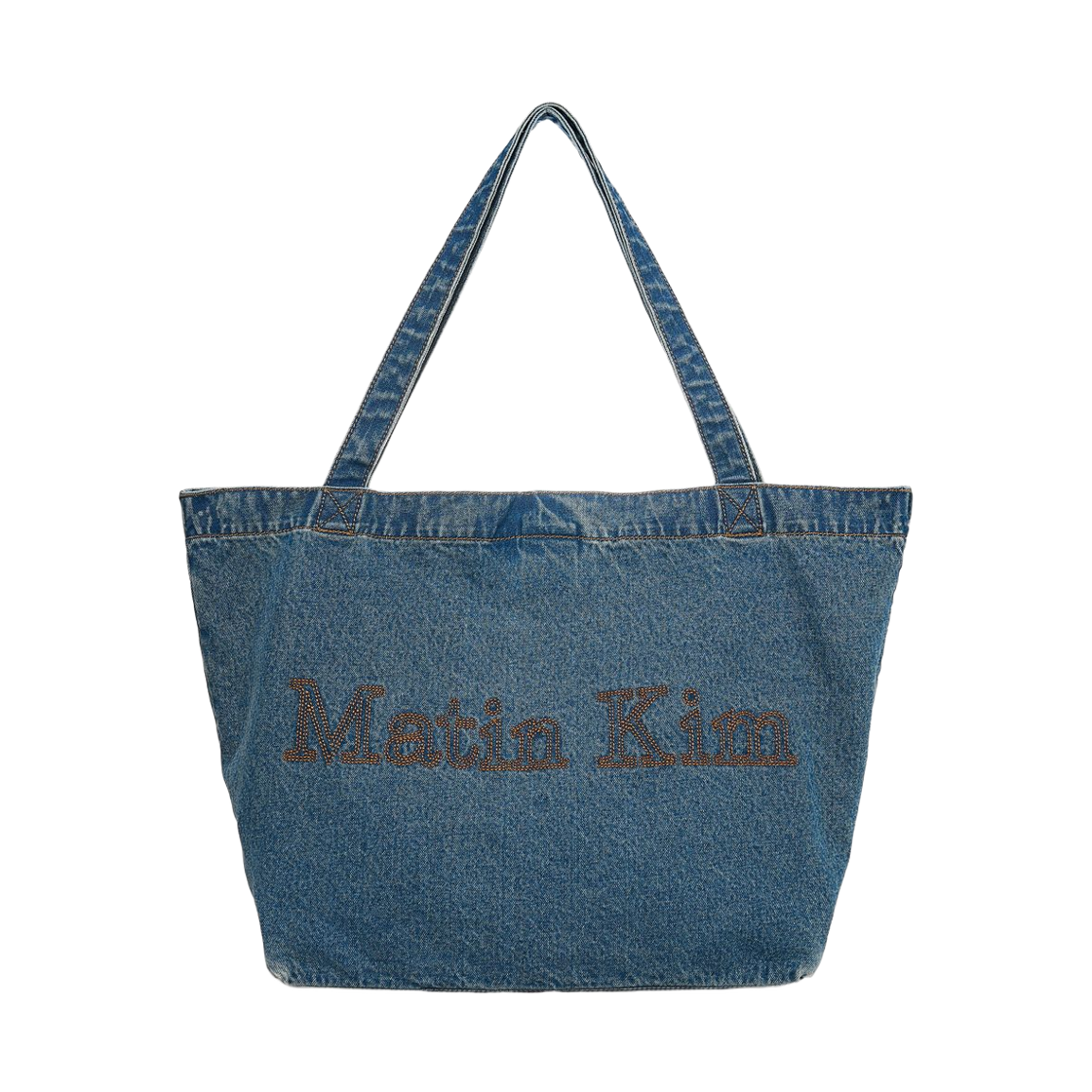 - Matin Kim Matin Stitch Denim Shoulder Bag Blue