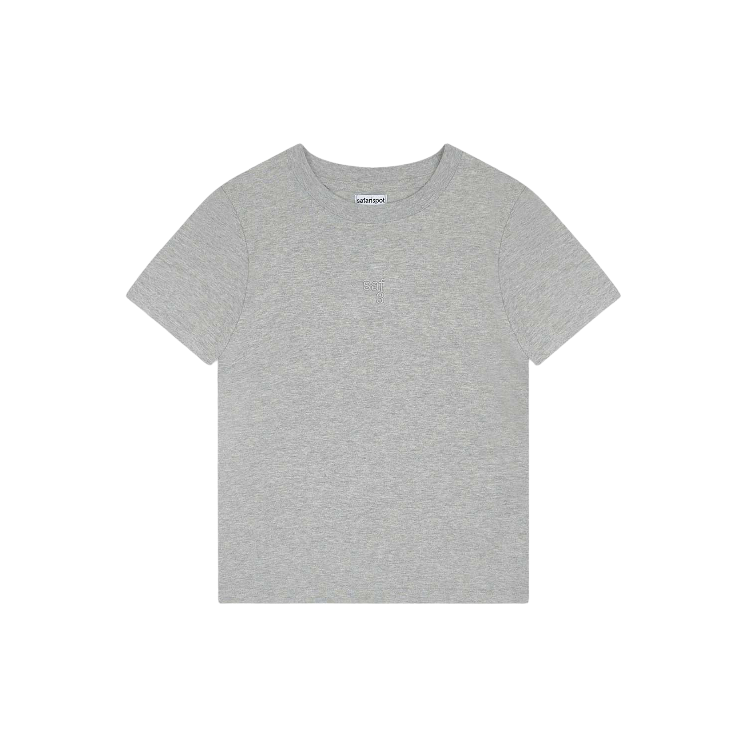 사파리스팟 1/2 베이직 미니 사파리 티셔츠 헤더 그레이(Safarispot 1/2 Basic Mini Safari T-Shirt Heather Gray)