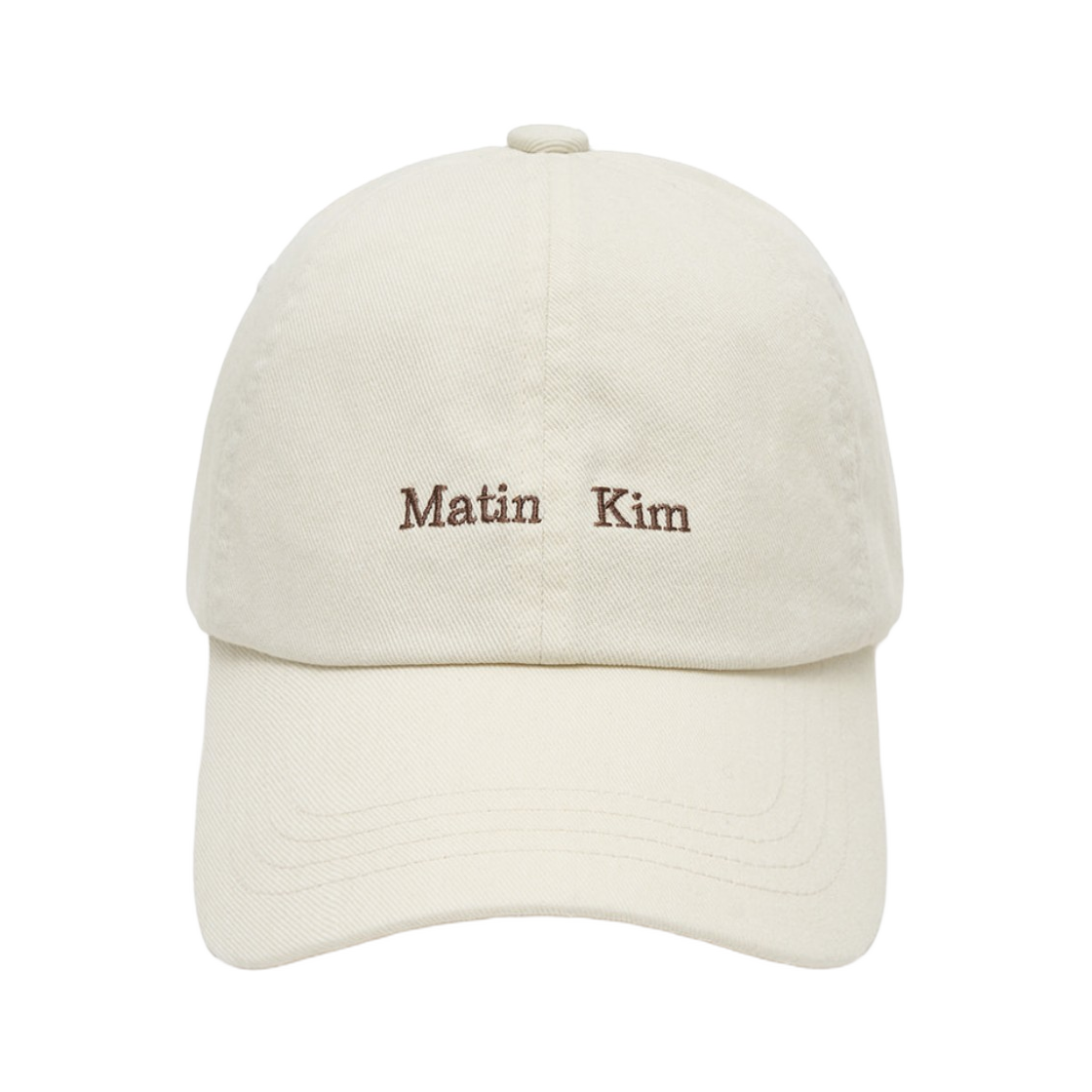 마뗑킴 마뗑 미니 클래식 로고 볼캡 크림(Matin Kim Matin Mini Classic Logo Ball Cap Cream)