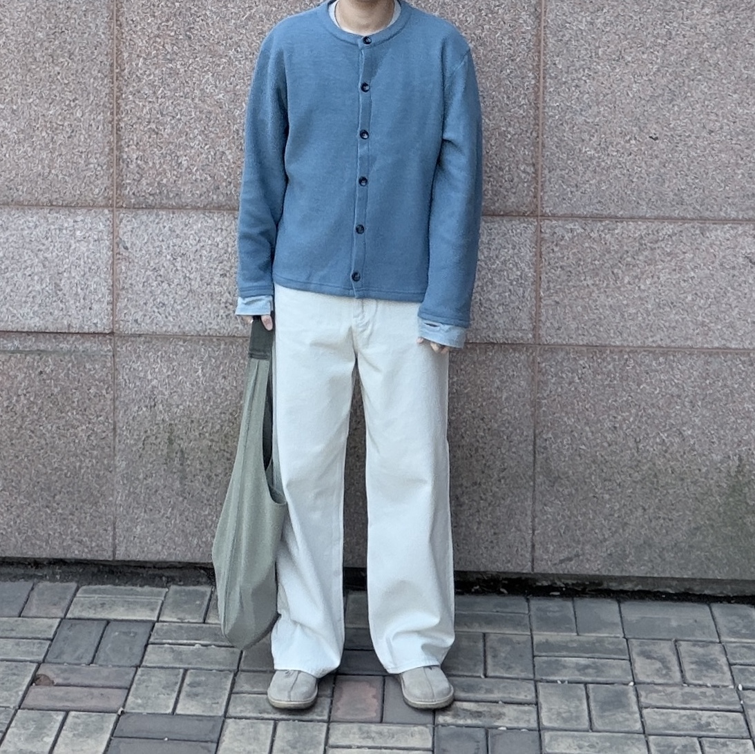 Clarks Desert Trek Taupe Nubuck, PERENN Washed Cotton Shoulder Bag Sage 착용 스타일 - 1