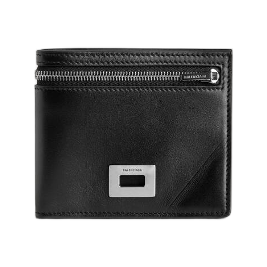8225942ABLV1000 Balenciaga Rodeo Square Folded Wallet In Black