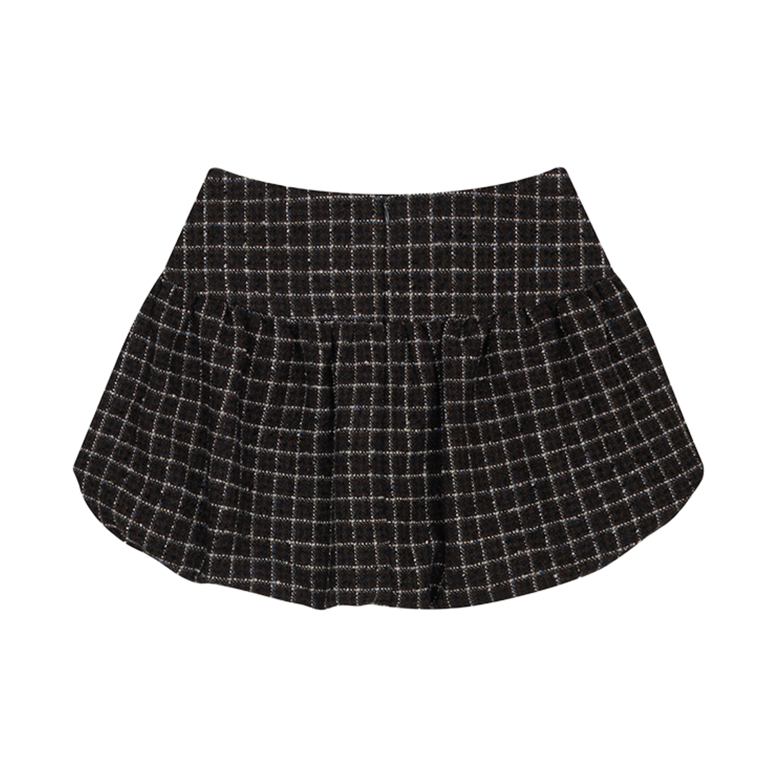 뮈르뮈르 미엘 울체크 벌룬 팬츠 스커트(Murmure Mie Wool Check Balloon Pants Skirt) - 2