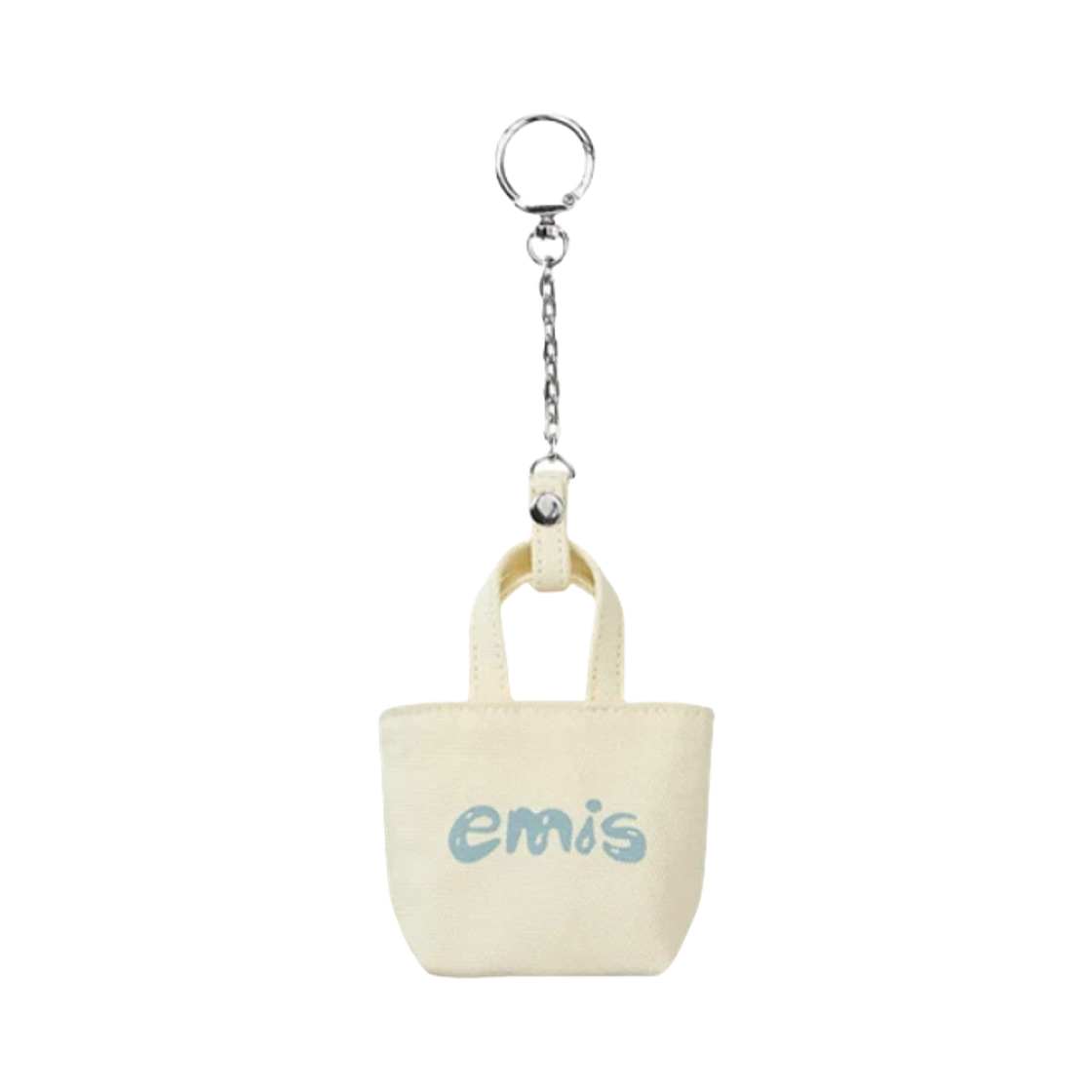 이미스 로고 토트백 키링 아이보리(Emis Logo Tote Bag Keyring Ivory)
