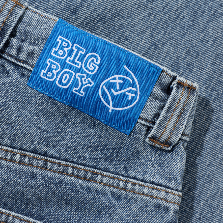폴라스케이트 빅 보이 팬츠 헤비 워시드 블루(Polar Skate Co. Big Boy Pants Heavy Washed Blue) - 5