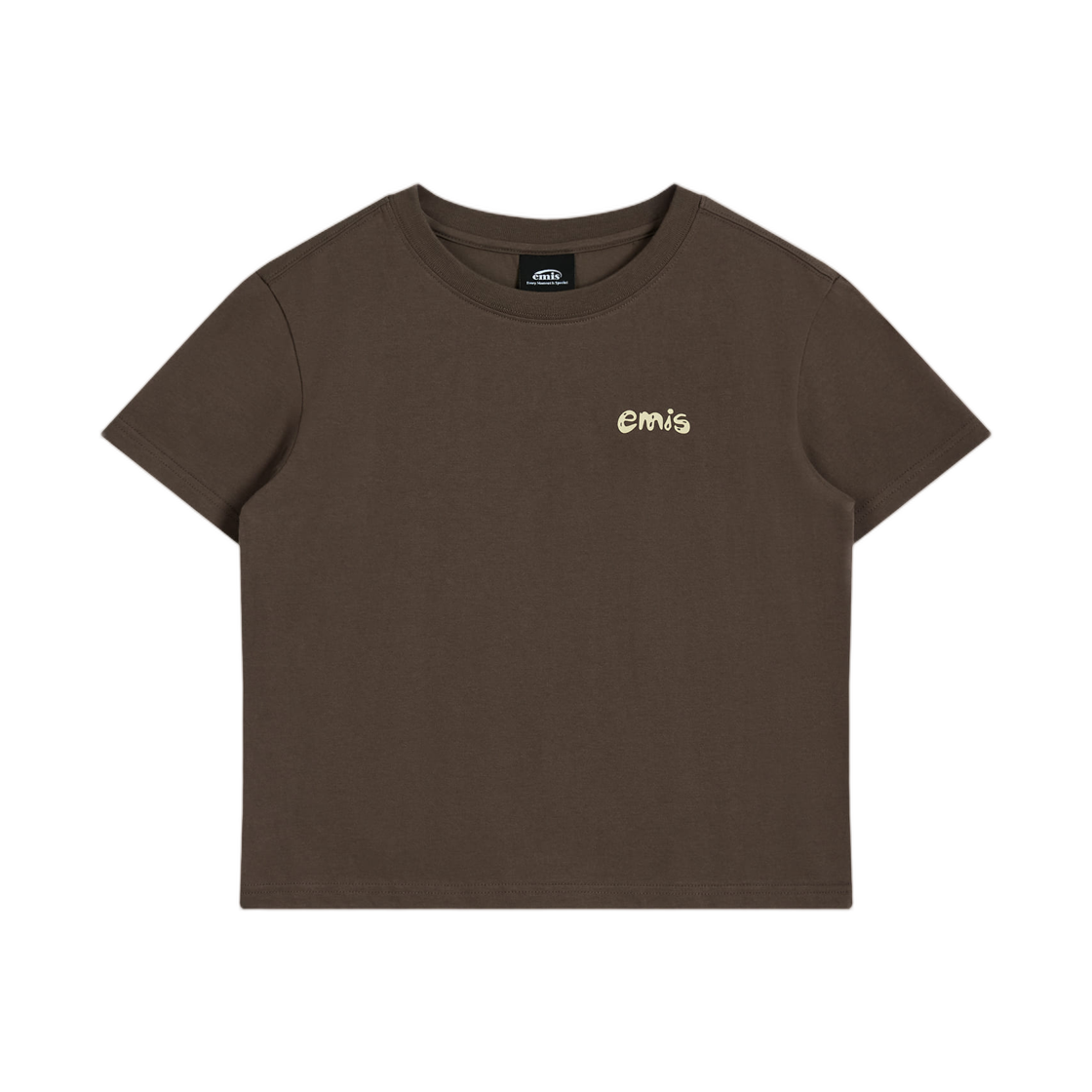 (W) 이미스 코스탈 베이비 티셔츠 브라운((W) Emis Coastal Baby T-Shirt Brown)