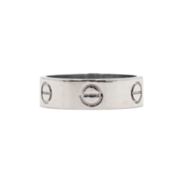 까르띠에 B40847 18K화이트골드 클래식 러브링 반지-12호aa61977(Cartier B40847 18K White Gold Classic Love Ring - Size 12) - 1