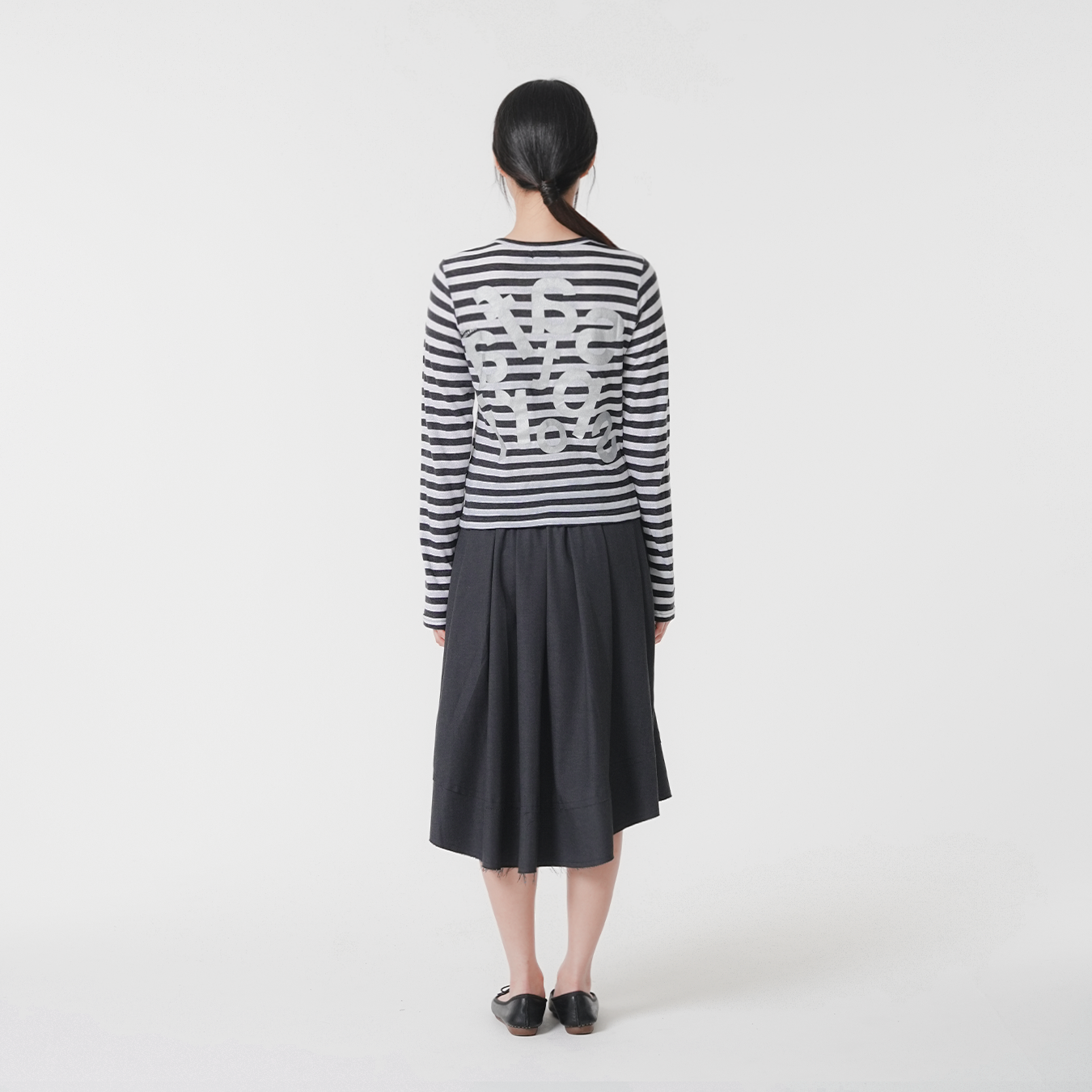 [KREAM 단독] 사파리스팟 우먼 1/2 티켓팅 스트라이프 보더티 화이트([KREAM 단독] Safarispot Women 1/2 Ticketing Stripe Border Tee White) - 5