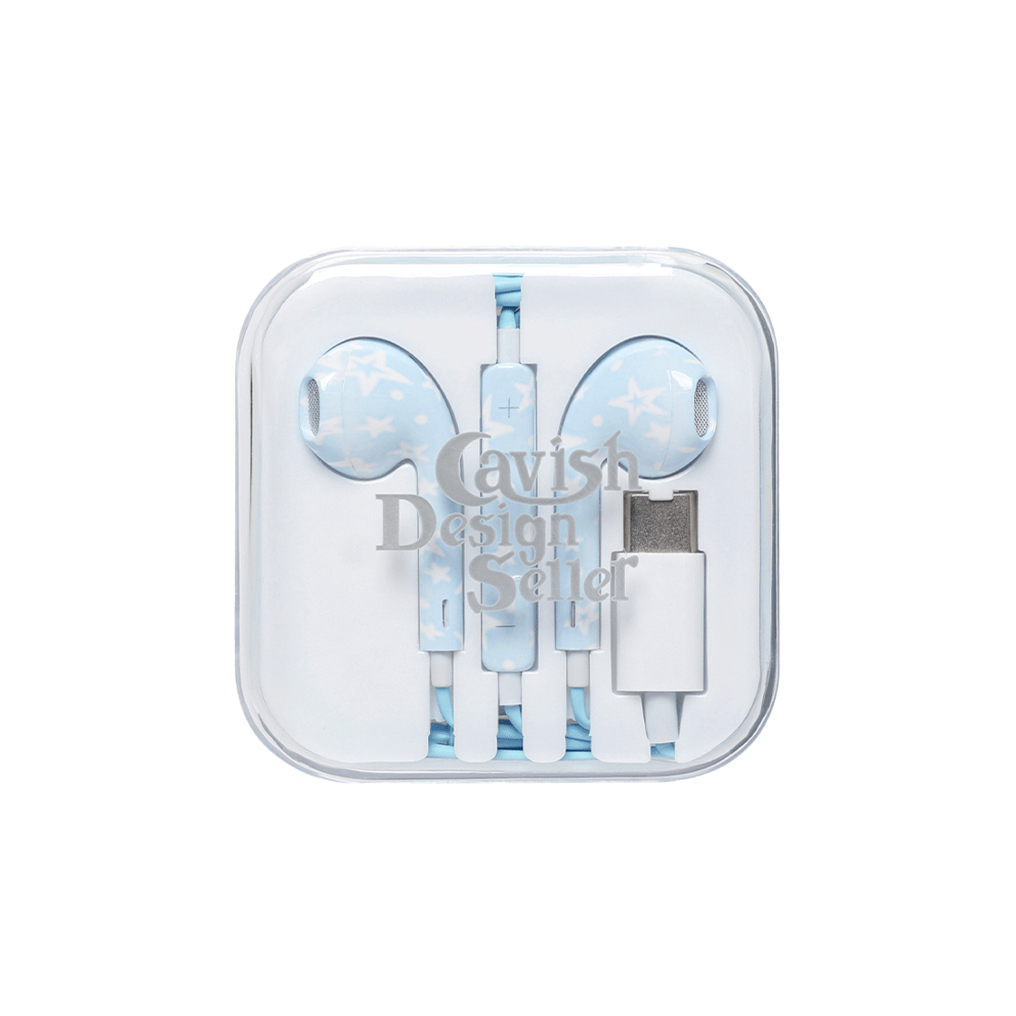 [KREAM 단독] 카비시 x 하현상 스타 와이어드 이어폰 블루 (USB-C)([KREAM 단독] CAVISH x Ha Hyun Sang Star Wired Earphones Blue (USB-C))