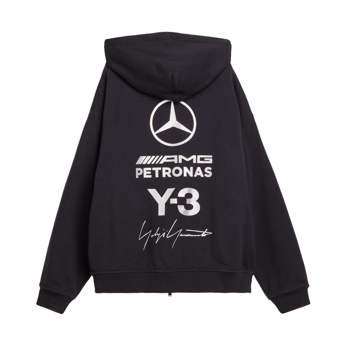 Y-3 x 메르세데스 AMG 페트로나스 F1 팀 집 후드 블랙(Y-3 x Mercedes AMG Petronas F1 Team Zip Hoodie Black) - 1