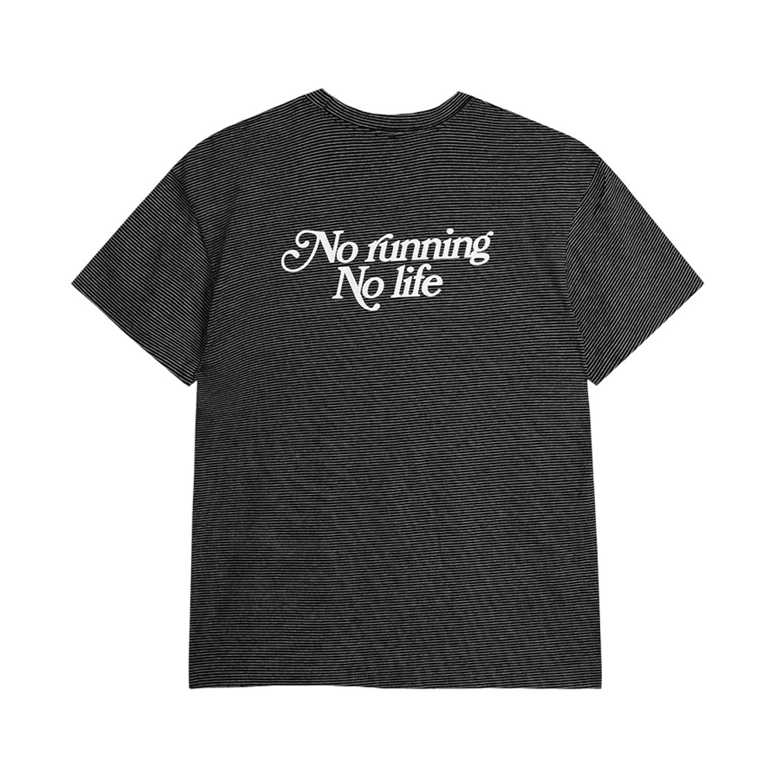 TOP019 THE ATHER SANCTUARY NRNL Stripe SS Tee Speed Black