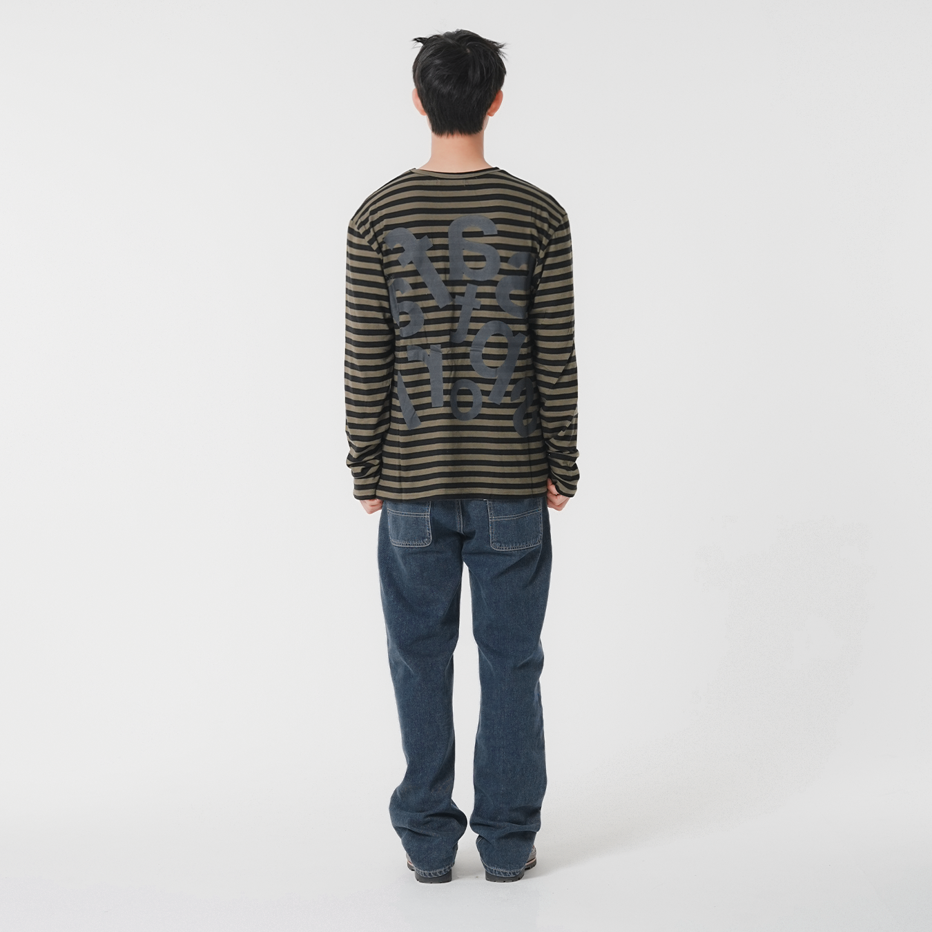 [KREAM 단독] 사파리스팟 티켓팅 스트라이프 보더 티 올리브([KREAM 단독] Safarispot Ticketing Stripe Border Tee Olive) - 5