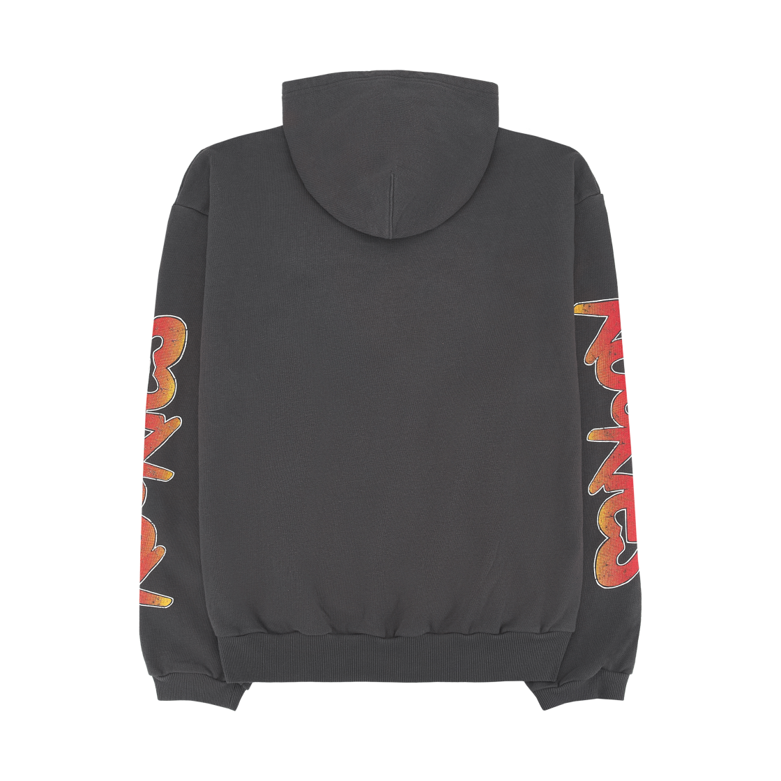 캐피탈 플리스 후드 스웨트셔츠 버스터 패키쉬 레인보우 Y Pt 잉크 블랙(Kapital Fleece Hooded Sweatshirt Buster Peckish Rainbow Y Pt Ink Black) - 2