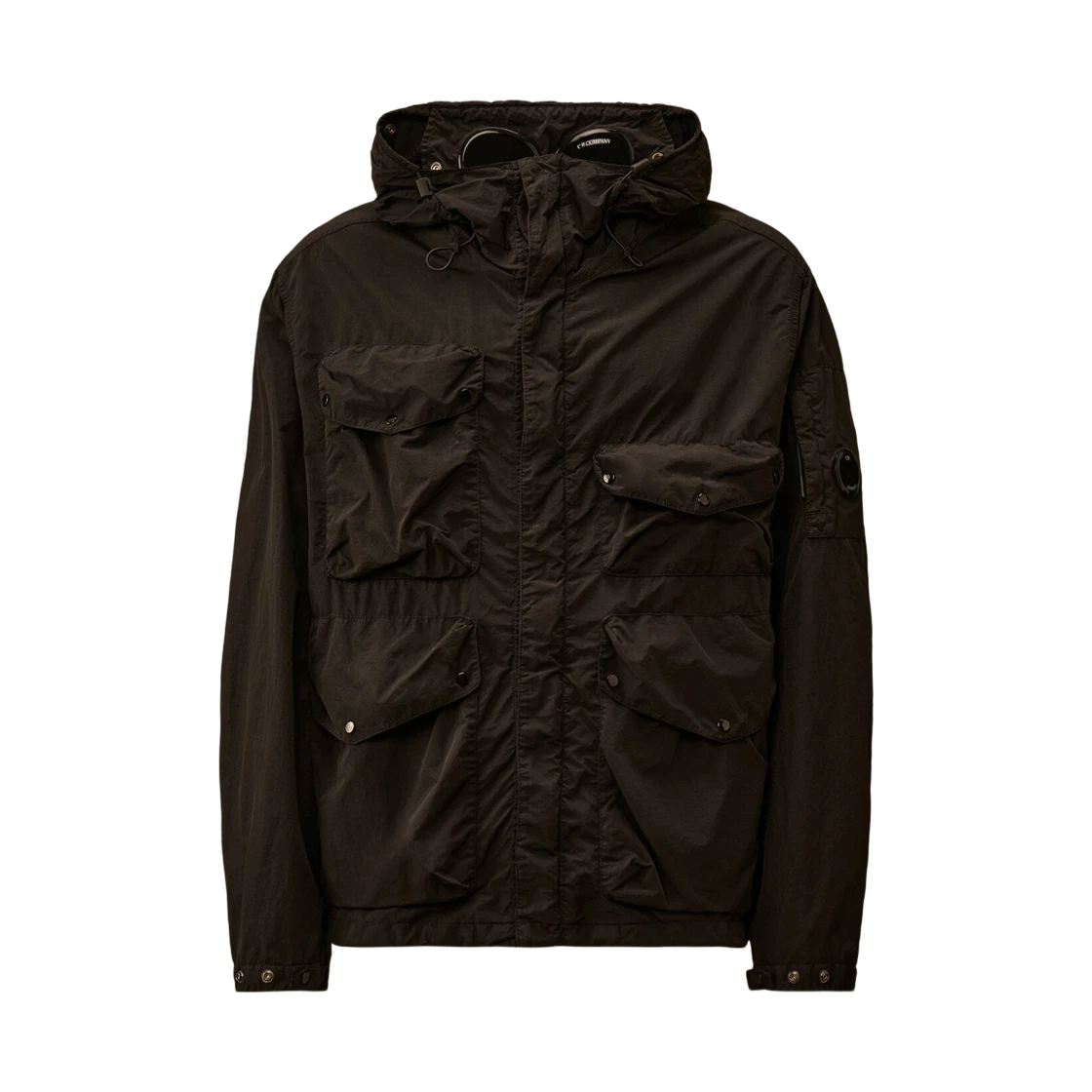C.P. Company C.P. Company Flatt Nylon Goggle Jacket Black - 26SS · S